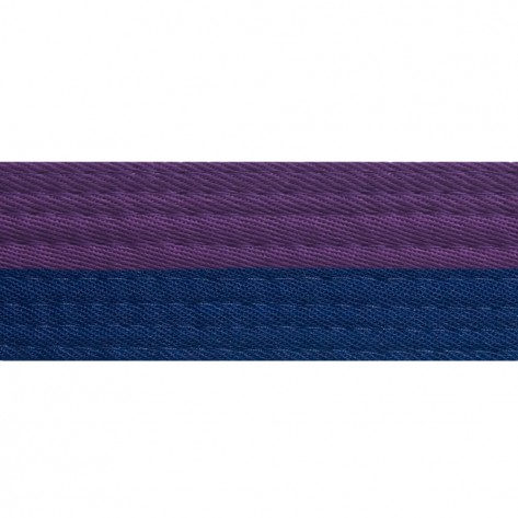 Half Purple With Half Blue Belt Keychain