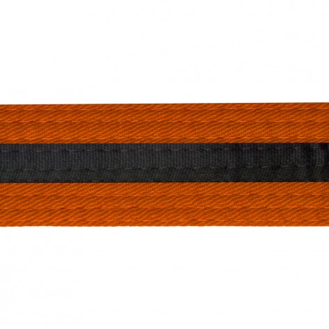 Orange With Black Stripe Belt Keychain