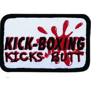 Kick-Boxing Kicks Butt Patch
