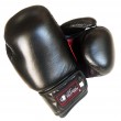 Black/Red Leather Boxing Gloves