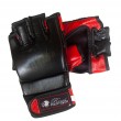 Black/Red Leather Fight Gloves