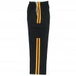 Black Pants With Gold Stripes