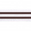 White Belts With Double Brown Stripes