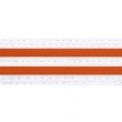 White Belts With Double Orange Stripes