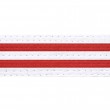 White Belts With Double Red Stripes