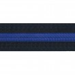 Black With Blue Stripe Belt Keychain