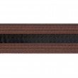 Brown With Black Stripe Belt Keychain