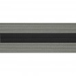 Gray With Black Stripe Belt Keychain