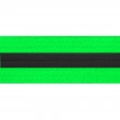 Neon Green With Black Stripe Belt Keychain