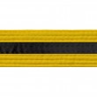 Yellow With Black Stripe Belt Keychain
